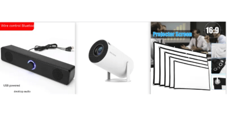 4K Ultra-Clear Travel Projector - TechNest