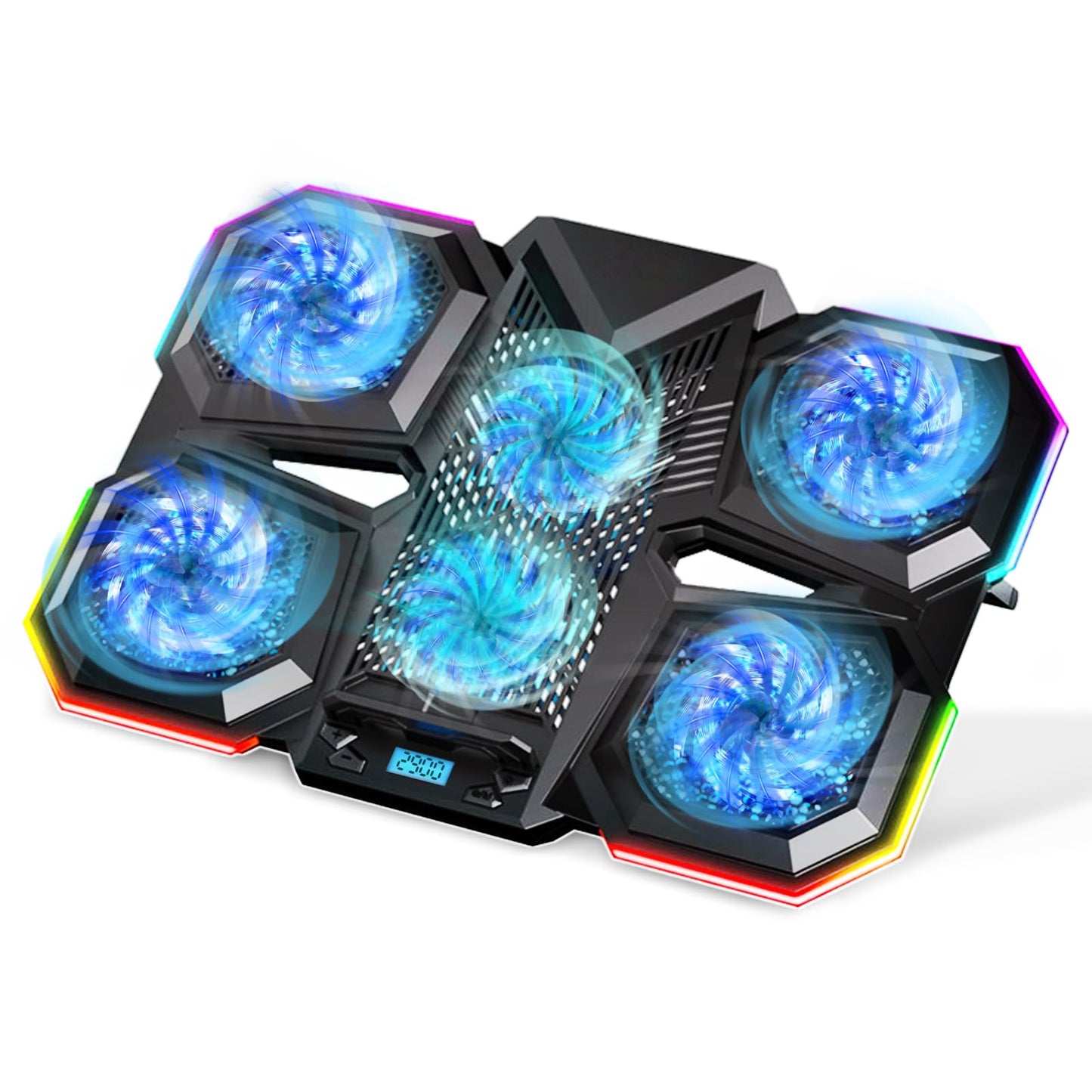 FlexiCool Gamer Laptop Stand with RGB Lighting - TechNest