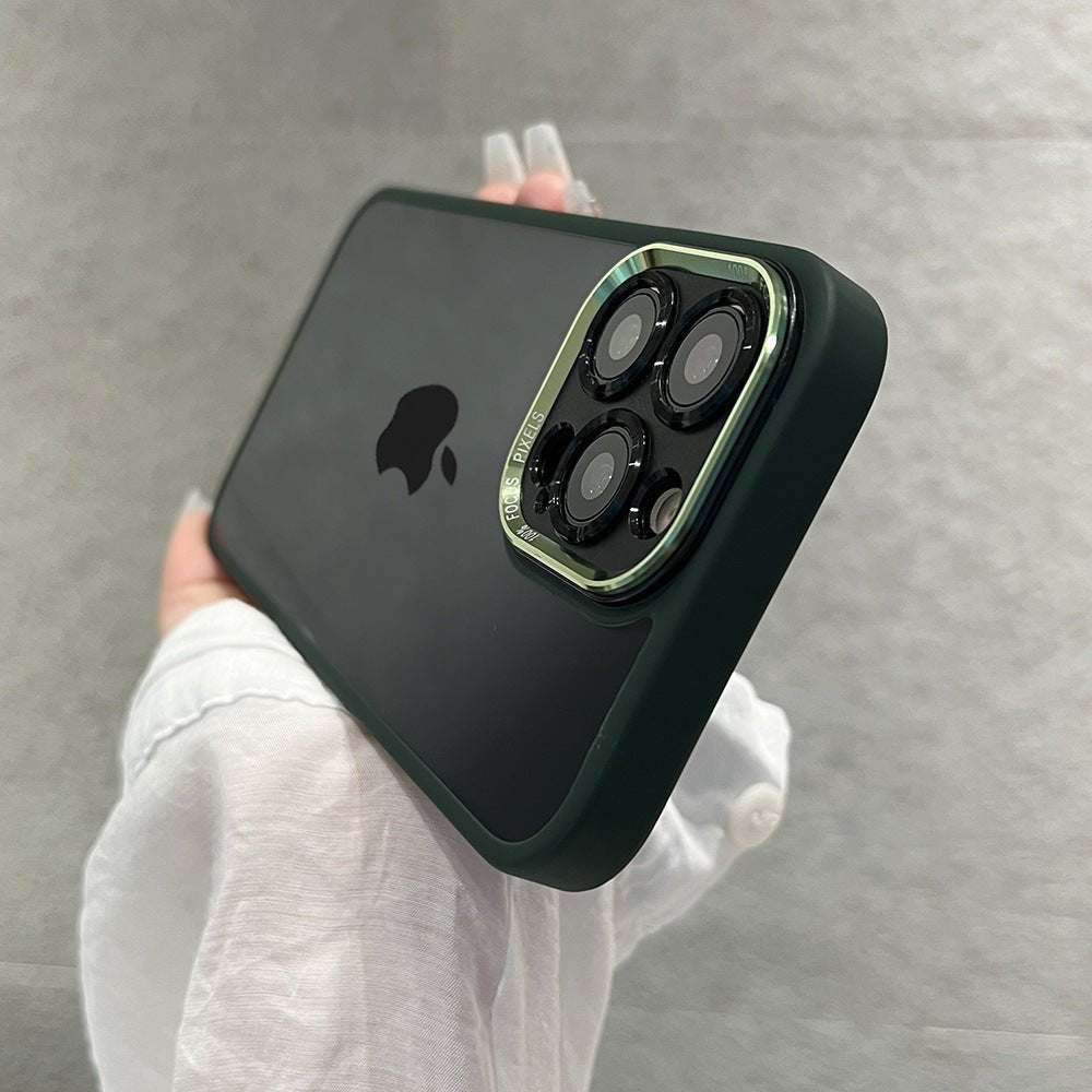 Metal Lens Transparent Magnetic Case for iPhone 15 Pro Max - TechNest