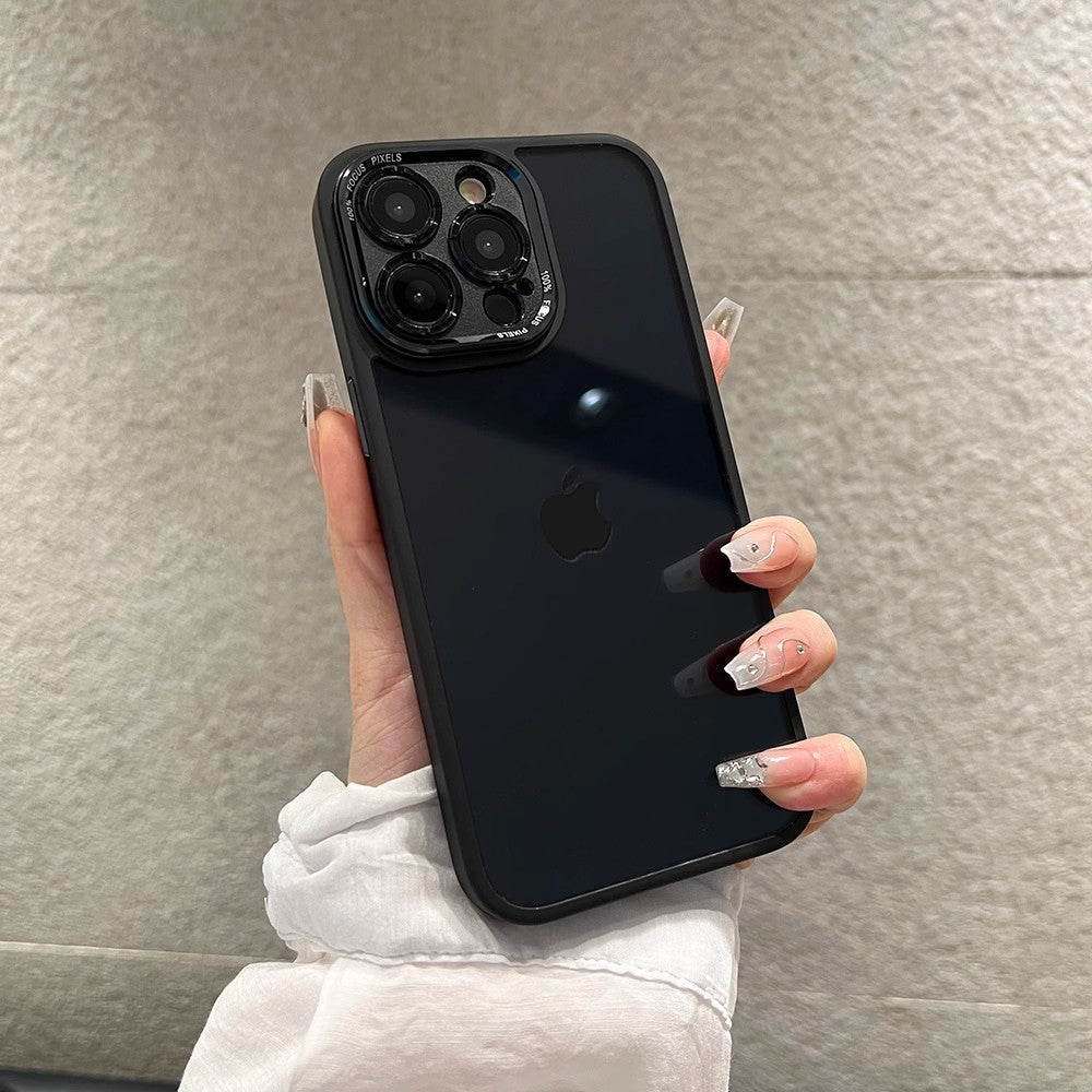 Metal Lens Transparent Magnetic Case for iPhone 15 Pro Max - TechNest