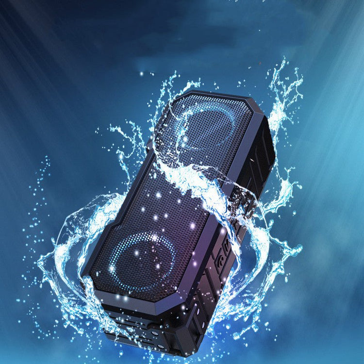 Waterproof Colorful Luminous Outdoor Wireless Speaker With Dual Speakers With Power Bank - Voltara
